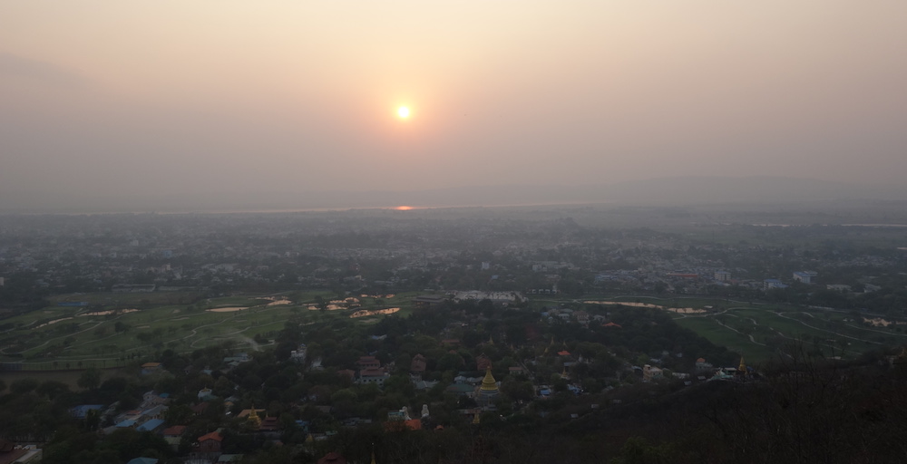 Sunset from Mandalay Hill