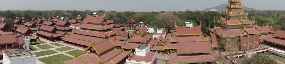 Mandalay Palace from the watch tower