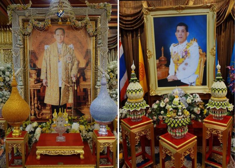 King Rama IX and King Rama X