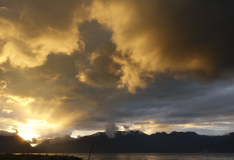 Sunset over Danau Maninjau